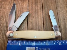 Henckels Made by Boker Stockman Smooth White Bone Henckels Made by Boker Stockman Smooth White Bone