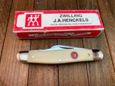 Henckels Made by Boker Stockman Smooth White Bone Henckels Made by Boker Stockman Smooth White Bone