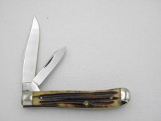 Queen Cutlery #51 Small Trapper Winterbottom bone: 3 1/2” closed, circa 1955 Queen Cutlery #51 Small Trapper Winterbottom bone: 3 1/2” closed, circa 1955