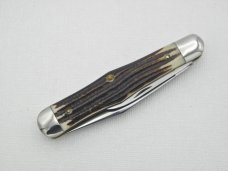 Queen Cutlery #56 Small Coke Bottle Jack Winterbottom bone: 3 1/2” closed, 1958 - 1960, Queen Cutlery #56 Small Coke Bottle Jack Winterbottom bone: 3 1/2” closed, 1958 - 1960,