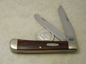 Case XX USA 7 Dot (1993) Wood 7254 SS Trapper Knife