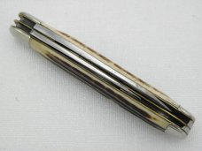 Queen Cutlery #18 heavy jack: 3 5/8” closed, early 1950s, genuine Winterbotton bone handles Queen Cutlery #18 heavy jack: 3 5/8” closed, early 1950s, genuine Winterbotton bone handles