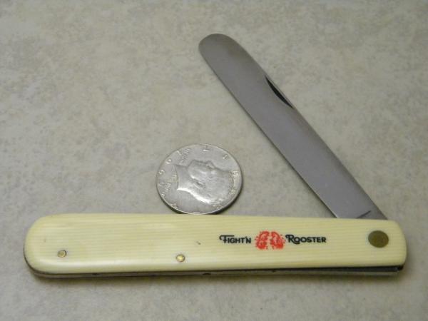 Fight'n Rooster Solingen Germany Imitation Ivory Large Spatula Knife