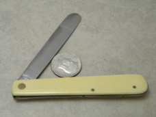 Fight'n Rooster Solingen Germany Imitation Ivory Large Spatula Knife