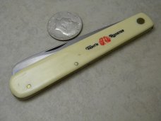 Fight'n Rooster Solingen Germany Imitation Ivory Large Spatula Knife