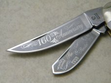 Hen & Rooster Solingen Germany 213-MOP Pearl 160th Anniversary Sowbelly Knife in Box c.2005 Hen & Rooster Solingen Germany 213-MOP Pearl 160th Anniversary Sowbelly Knife in Box c.2005