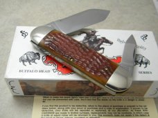 Winchester USA W 18 29110-BH Buffalo Head Series Bone Elephant Toe Knife in Box Winchester USA W 18 29110-BH Buffalo Head Series Bone Elephant Toe Knife in Box