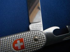 Victorinox Swiss Army Knife Pioneer Alox Pocket Knife, Multi-Tool, Silver Alox, Ribbed Victorinox Swiss Army Knife Pioneer Alox Pocket Knife, Multi-Tool, Silver Alox, Ribbed