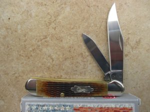 Case XX Copperhead  (Model 6249) Antique Bone Rogers Corncob Jig 
