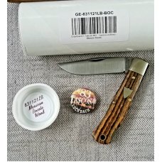 Great Eastern Northfield 831121LB, Tascosa Lockback, Mexican Bocote Wood.3 5/8"..1095..NIT.., 