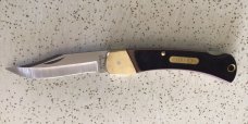 VINTAGE SCHRADE USA 6OT “OLD TIMER” LOCKBACK KNIFE/ GORGEOUS BLADE on THIS KNIFE  