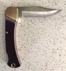 VINTAGE SCHRADE USA 6OT “OLD TIMER” LOCKBACK KNIFE/ GORGEOUS BLADE on THIS KNIFE  