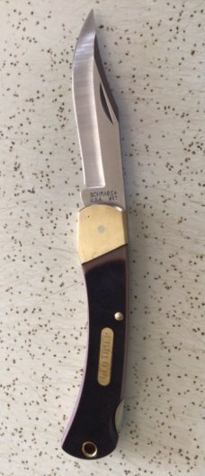 VINTAGE SCHRADE USA 6OT “OLD TIMER” LOCKBACK KNIFE/ GORGEOUS BLADE on THIS KNIFE  