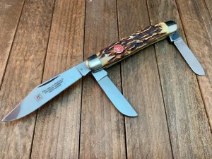 Henckels By Boker Stockman With Premium Stag Solingen Germany Made