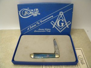 Case XX USA 6 Dot B207 SS Bone Freemason Mini Trapper Knife NIB