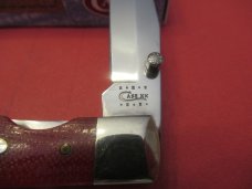 Case XX 2010 Red Micarta TrapperLock  Pattern # 10154L SS