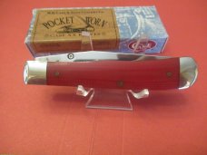 Case XX 2010 Red Micarta TrapperLock  Pattern # 10154L SS