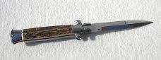 NEW 9" FRANK B. GENUINE EUROPEAN STAG ITALIAN STILETTO