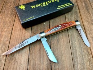 Winchester Stockman Burnt Orange Jigged Bone1995