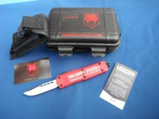 Automatic OTF Cobra Tec Knives Trump 2020 3" Drop Point Blade D2 Steel Auto Knife, Trump 2020 handle Automatic OTF Cobra Tec Knives Trump 2020 3" Drop Point Blade D2 Steel Auto Knife, Trump 2020 handle