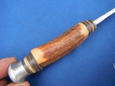  Original Edge Brand Solingen Germany Stag Handle Knife # 457 with sheath. Sharp!!!