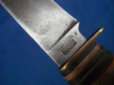  Original Edge Brand Solingen Germany Stag Handle Knife # 457 with sheath. Sharp!!!