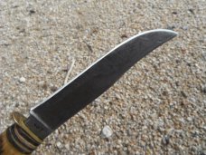  Original Edge Brand Solingen Germany Stag Handle Knife # 457 with sheath. Sharp!!!
