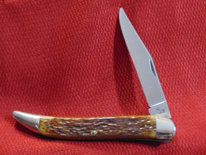 MINT CONDITION OLD QUEEN STEEL LARGE TOOTHPICK POCKET KNIFE ROGERS BONE c1976