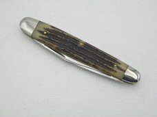 Queen Cutlery #3 Sleeveboard Pen in Winterbottom bone: 3 3/8” closed, early 1950s Queen Cutlery #3 Sleeveboard Pen in Winterbottom bone: 3 3/8” closed, early 1950s