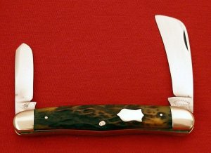 CATTARAUGUS CUTLERY CO LITTLE VALLEY NY 22569 Genuine Bone HAWKBILL Pruner Garden Knife 1886/1963