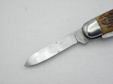 Queen Cutlery #10 heavy jack: 3 5/8” closed, circa 1946, Big Q tang stamp Queen Cutlery #10 heavy jack: 3 5/8” closed, circa 1946, Big Q tang stamp