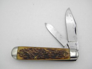 Queen Cutlery #10 heavy jack:  3 5/8” closed, circa 1946, Big Q  tang stamp