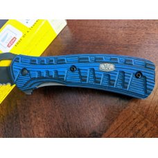 Buck 847 Vantage Force Pro Folding Knife 3.25" S30V Combo Blade, Black/Blue G10