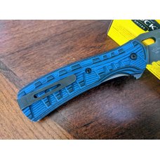 Buck 847 Vantage Force Pro Folding Knife 3.25" S30V Combo Blade, Black/Blue G10