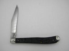 Queen Cutlery #11 Utility: 4 1/8” single blade jack: late 1946, Rogers bone handles