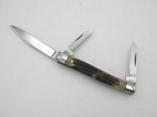 Queen Cutlery #35 Stockman Winterbottom bone:  2 5/8” closed, circa 1971,