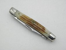 Queen Cutlery #35 Stockman Winterbottom bone:  2 5/8” closed, circa 1971,