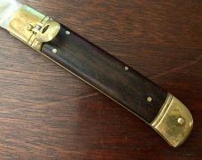 Vintage Italian Knife, Cocobolo Wood Handle, Unused 