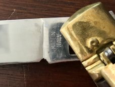 Vintage Italian Knife, Cocobolo Wood Handle, Unused 