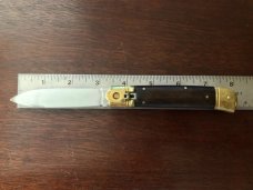 Vintage Italian Knife, Cocobolo Wood Handle, Unused 