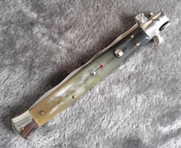 13" Kris Stiletto Italy Horn Scales Mint/NOS!