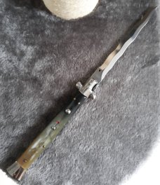 13" Kris Stiletto Italy Horn Scales Mint/NOS!