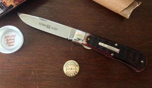 Great Eastern Cutlery Northfield 235120L Trapper, Redtail Jigged Bone Handle, New (GEC 23) 