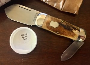 Great Eastern Cutlery Tidioute #462218 Whaler, Muscle Bone Handle, New (GEC 46) 