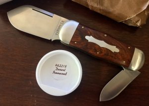 Great Eastern Cutlery Tidioute #462218 Whaler, Desert Ironwood Handle, New (GEC 46) 