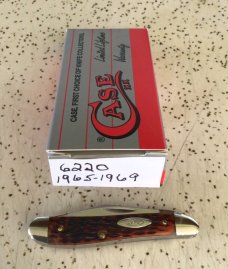 VINTAGE CASE XX BONE 1965 to 1969 #6220 PEANUT POCKET KNIFE/ PIECE is “ MINT “ VINTAGE CASE XX BONE 1965 to 1969 #6220 PEANUT POCKET KNIFE/ PIECE is “ MINT “