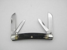 Queen Cutlery Co. #33 Congress in Winterbottom Bone: 3 1/2” closed; 1954 – 1957 Queen Cutlery Co. #33 Congress in Winterbottom Bone: 3 1/2” closed; 1954 – 1957