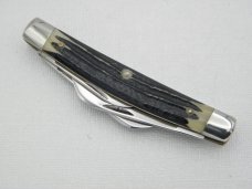 Queen Cutlery Co. #33 Congress in Winterbottom Bone: 3 1/2” closed; 1954 – 1957 Queen Cutlery Co. #33 Congress in Winterbottom Bone: 3 1/2” closed; 1954 – 1957