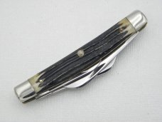 Queen Cutlery Co. #33 Congress in Winterbottom Bone: 3 1/2” closed; 1954 – 1957 Queen Cutlery Co. #33 Congress in Winterbottom Bone: 3 1/2” closed; 1954 – 1957