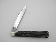 Queen Cutlery #36 Lock Back Hunter Winterbottom bone: 4 1/2” closed, circa 1961 Queen Cutlery #36 Lock Back Hunter Winterbottom bone: 4 1/2” closed, circa 1961